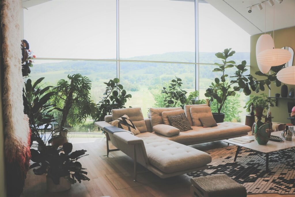 Abundant living room with a stunning view