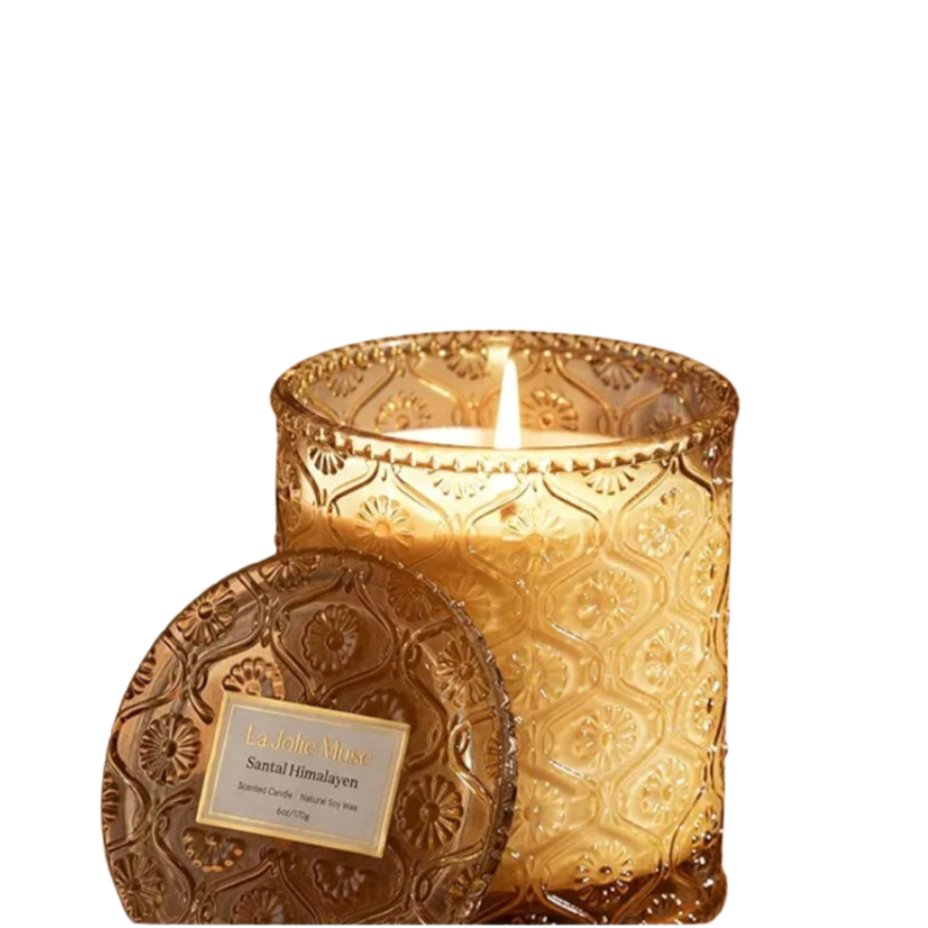 LA JOLIE MUSE Santal Himalayen Candle - Sandalwood, NATURAL SOY WAX