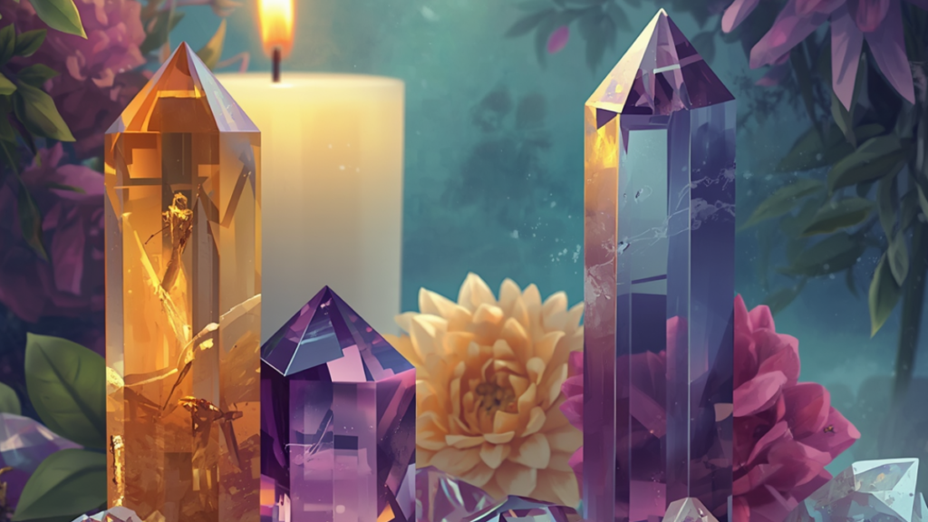 The holy trinity: amethyst, citrine and quartz