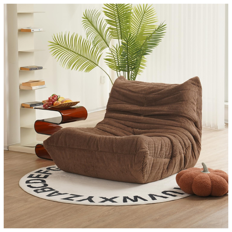 Soft Premium Corduroy Floor Lounge Chair