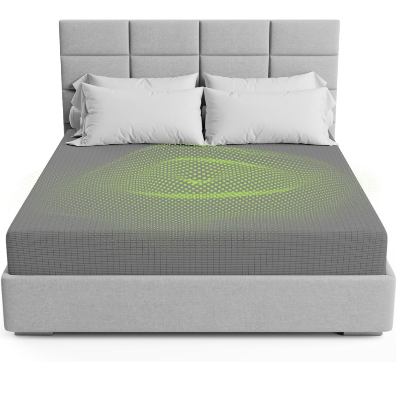 The Grounding Co. Fitted Terra Grounding Sheets King Size – Premium Organic Cotton Earthing Sheet with Silver-Infused Threads– for Sleep, Recovery & Wellness