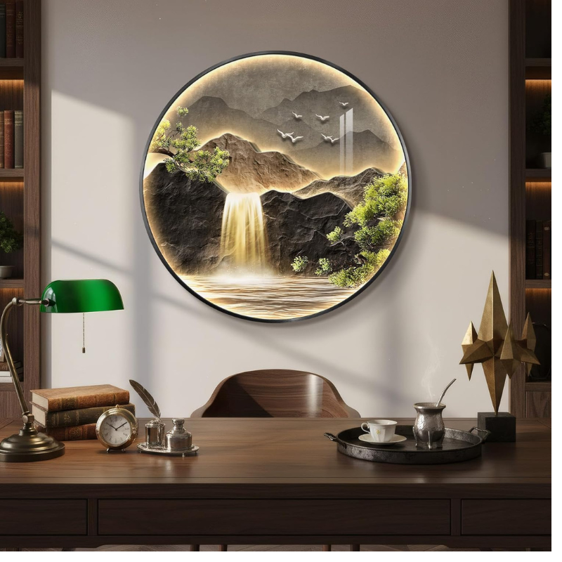 Troartos LED Mountain Waterfall Wal