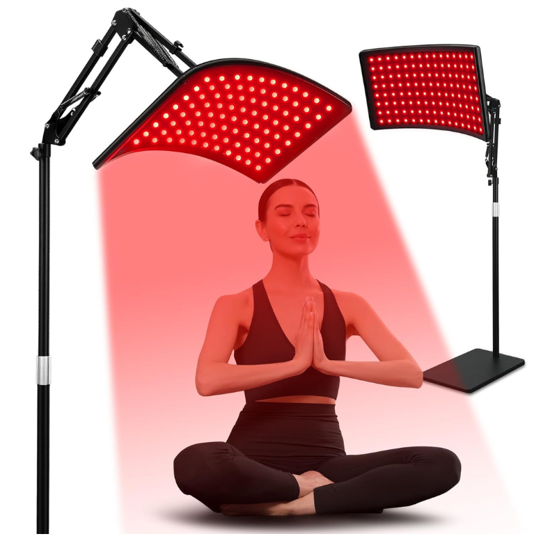 Red Light Therapy for Face and Body, Red Infrared Light Therapy Lamp with Stand Led 660nm Red Light-Therapy& 850nm Infrared Light Device for Body