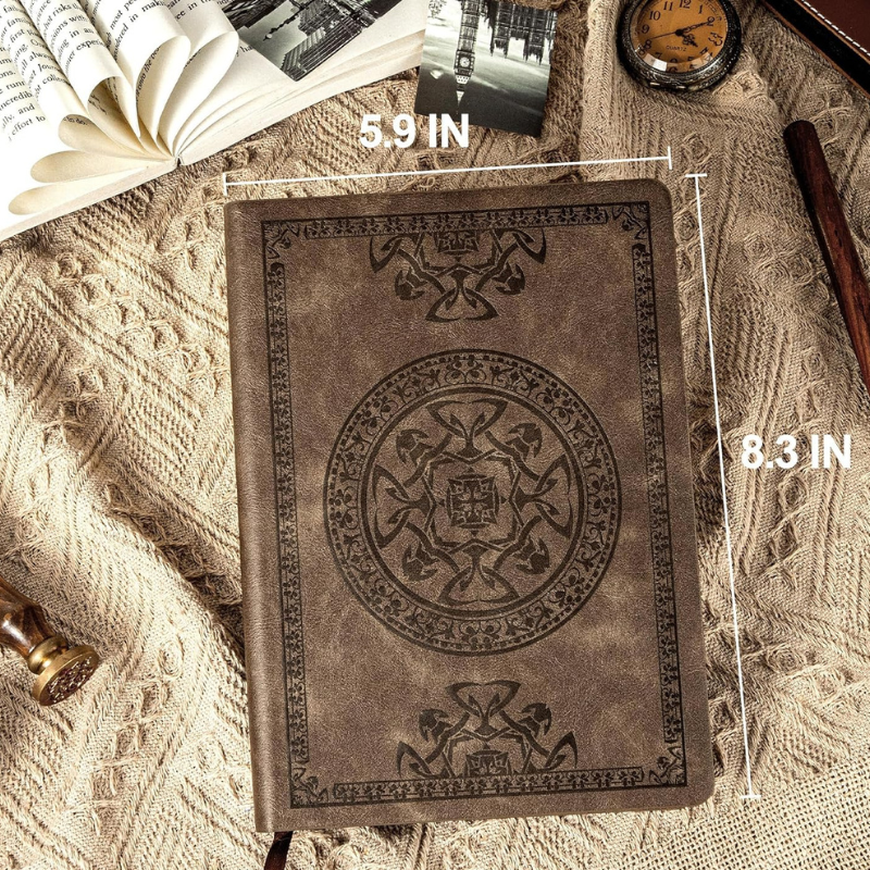 Linen paper journal for manifesting abundance.