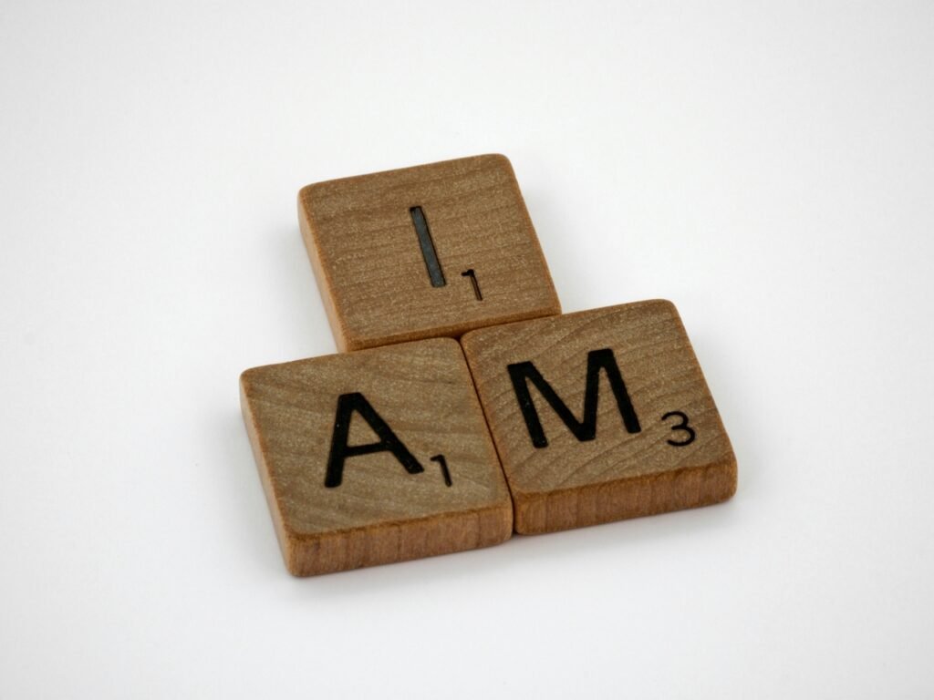I AM - photo for the post about words and how it matters what we say