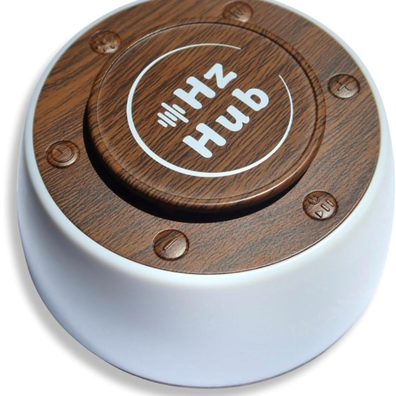 Solfeggio Hertz Frequency Vibrational Sound Healing & White Noise Portable Sound Machine