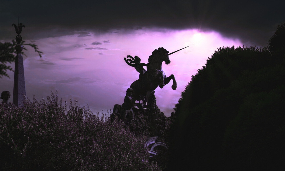 Riding unicorn - a photo for a post cover for highvibehaven.com