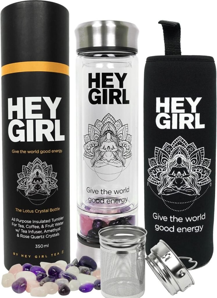 crystal water bottle hey girl